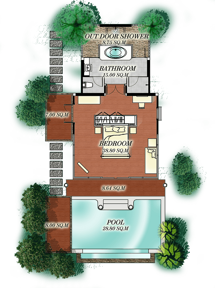 Deluxe Hillside Seaview plan